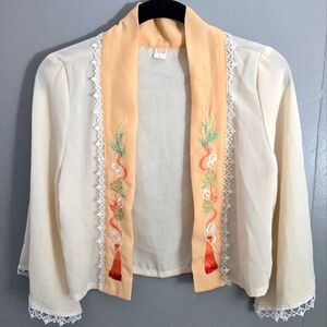 Embroidered Short Topper